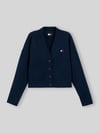 Tommy Jeans Relaxed Fit Strickjacke mit Alpaka- und Woll-Anteil Marine