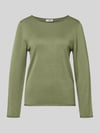 s.Oliver RED LABEL Regular Fit Strickpullover aus Baumwoll-Viskose-Mix Khaki