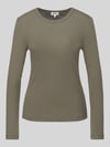 s.Oliver RED LABEL Longsleeve mit Rollsaum-Details Lind