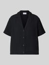 Jake*s Casual Relaxed Fit Pyjama-Oberteil mit Brusttasche Black