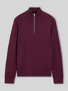 Tommy Jeans Slim Fit Troyer aus reiner Baumwolle Bordeaux
