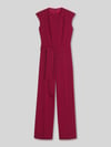 HUGO Regular Fit Jumpsuit mit Bindegürtel Modell 'Kathalia' Dunkelrot