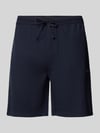 BOSS Regular Fit Sweatshorts mit Strukturmuster Marine