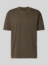 Marc O'Polo Relaxed Fit T-Shirt aus reiner Baumwolle Dunkelbraun