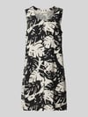 FREE/QUENT Minikleid aus Viskose-Leinen-Mix Modell 'LAVISCO' Black