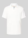 MC2 Saint Barth Slim Fit Poloshirt mit V-Ausschnitt Modell 'JEREMY - TERRY' Weiss