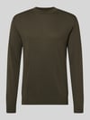 Selected Regular Fit Pullover aus reiner Baumwolle Modell 'TORINO' Dunkelgruen