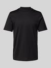 HUGO t-shirt o kroju slim fit z czystej bawełny model 'DIMERSOM' Czarny