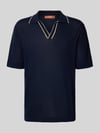 Cruna Regular Fit Poloshirt aus Baumwolle Dunkelblau
