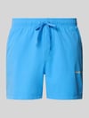 JACK & JONES Spodenki kąpielowe z wyhaftowanym logo model „MAUI” Niebieski