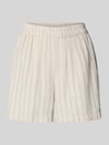 PIECES Regular Fit Shorts aus Viskose-Leinen-Mix Modell 'PIA' Ecru