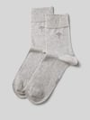 JOOP! COLLECTION Socken mit Label-Print im 2er-Pack Hellgrau Melange