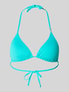 GUESS Bikini-Oberteil mit Logo-Detail Modell 'Rem' Tuerkis