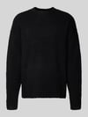 Redefined Rebel Strickpullover mit gerippten Abschlüssen Modell 'MEMPHIS' Black