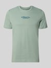 s.Oliver RED LABEL regular fit T-shirt van puur katoen Lindegroen