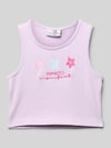 Happy Girls Tanktop met motiefstitchings Lila