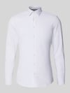 Jake*s Super Slim Fit Business-Hemd mit Knopfleiste Weiss