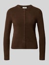 Topshop Slim Fit Strickjacke mit Woll-Anteil Modell 'Sia' Schoko