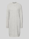 Christian Berg Woman Strickkleid mit Stehkragen Silber