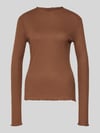 s.Oliver RED LABEL Slim fit shirt met lange mouwen met viscose Middenbruin