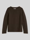 Marc O'Polo Regular Fit Pullover aus reiner Baumwolle Dunkelbraun