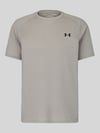 Under Armour Regular Fit Sport-T-Shirt mit Logo-Print Beige