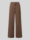 Selected Regular Fit Weite Hose aus Viskose-Leinen-Mix Modell 'VIVA-GULIA' Taupe