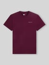 Tommy Jeans t-shirt o kroju slim fit z czystej bawełny Bordowy