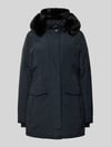 Wellensteyn Getailleerde parka met imitatiebont, model 'STAVANGER' Marineblauw