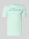 s.Oliver RED LABEL T-shirt o kroju regular fit z czystej bawełny Limonkowy