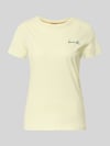 BOSS Orange regular fit T-shirt van puur katoen model 'C-Elove_4' Lichtgroen