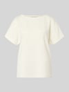 Christian Berg Woman T-Shirt mit Rundhalsausschnitt und Perlen Offwhite