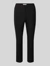 Christian Berg Woman Slim Fit Stoffhose in verkürzter Passform Black