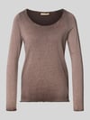 Smith and Soul Regular Fit Langarmshirt aus Baumwoll-Mix Dunkelbraun