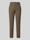 MAC Chinos o kroju straight fit z mieszanki bawełny Oliwkowy