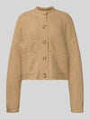 Jake*s Studio Woman Strickjacke mit aufgesetzten Eingrifftaschen Camel