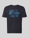 camel active Regular Fit T-Shirt aus reiner Baumwolle Marine