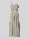 ICHI Midikleid aus reiner Viskose Modell 'Marrakech' Offwhite