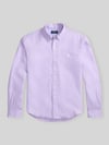 Polo Ralph Lauren Relaxed Fit Freizeithemd aus reinem Leinen Lila