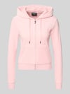 Juicy Couture Sweatjacke mit Logo-Stitching Modell 'ROBERTSON' Rosa