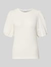 VILA Blusenshirt mit Strukturmuster Modell 'FALL' Weiss