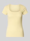 GAP t-shirt met gestikt logo Lichtgeel