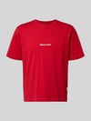 JACK & JONES T-Shirt mit Label-Stitching Modell 'NORREBRO' Rot