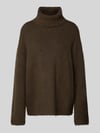 Gina Tricot Oversized gebreide pullover met col Donkergroen