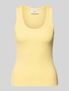 JJXX Tanktop met ribstructuur model 'FRIDA' Lichtgeel