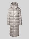 Blauer USA Regular Fit Steppmantel mit Label-Detail Modell 'BELLEVUE' Hellgrau