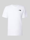 The North Face Regular Fit T-Shirt aus Baumwoll-Mix Modell 'VERTICAL' Weiss
