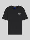 HUGO Blue krój regular fit t-shirt z czystej bawełny model 'NESPTEE' BLACK