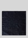 MONTI Zijden pochet met all-over motief Marineblauw