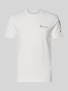 Champion T-Shirt mit Label-Stitchings und Rundhalsausschnitt Offwhite